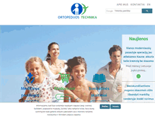 Tablet Screenshot of ortopedija.lt